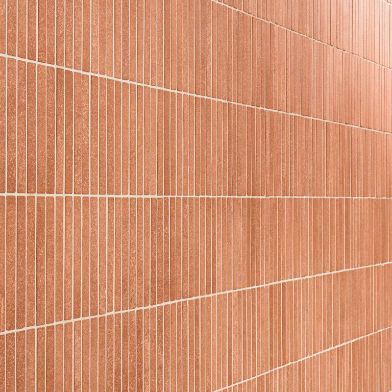 Terra Cortona 12x12 Stacked Matte Terracotta Mosaic Tile