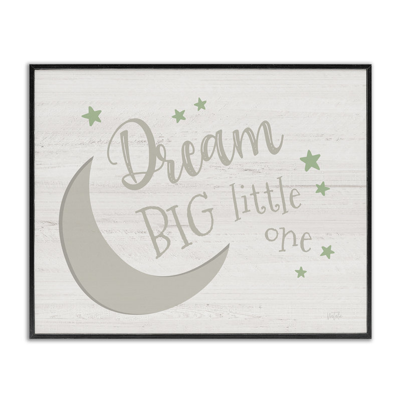 «Dream Big Little One», estampe numérique encadrée par Natalie Carpentieri, H 11 po x l 14 po, Giclée encadrée noir minuit