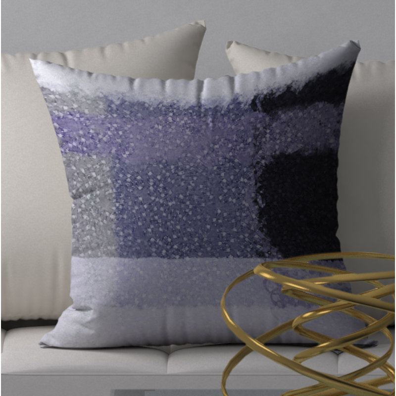 Très grande housse de coussin décorative carrée/insert, 18" x 18"