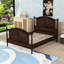 Lit plateforme Farmhouse avec tête et pied de lit et pieds de support-133591392-133591390