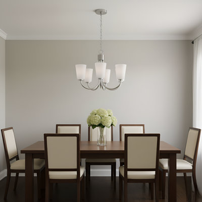 Miles Five Light Chandelier from Generation Lighting 