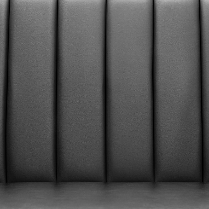 Banquette murale pour 2 personnes, Noir