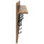 Wall-Mounted Coat Rack With Shelf Engineered Wood-1692554475