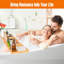 Serviteur de bain autoportant en bambou