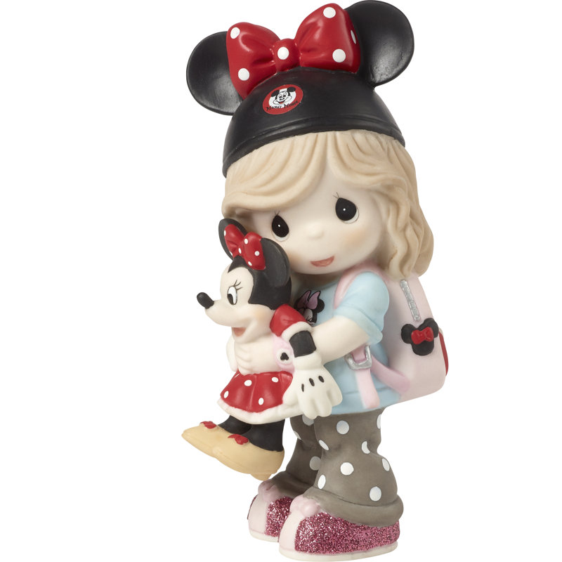 Figurine Precious Moments Disney Dreamer Girl portant des oreilles de souris 4,8 pouces