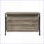 Table à hauteur de comptoir avec 2 tablettes 2 compartiments, chêne antique / gris sable | Gris, chêne | Métal, bois synthétique