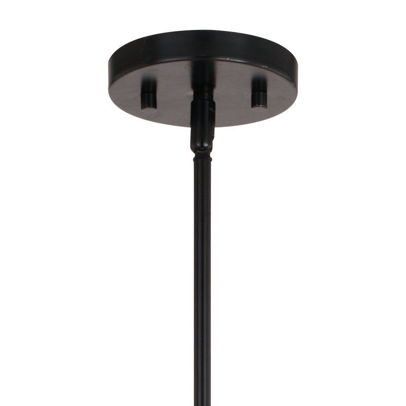 Benton 16.75" Matte Black Industrial Pendant with White Linen Shade
