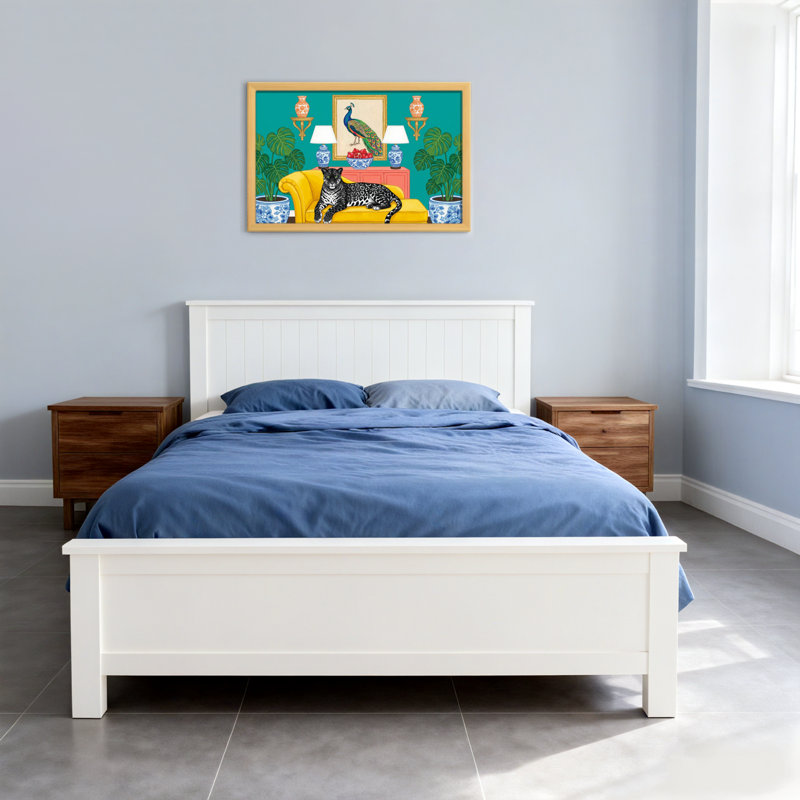 Reproduction d'art léopard des animaux tropicaux, H 20 po x l 30 po, Toile tendue, Ne s’applique pas