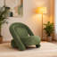 Chaise d'appoint moderne en velours sans accoudoirs 30 po avec mousse haute densité-130583691