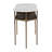 Console Table White & Brass