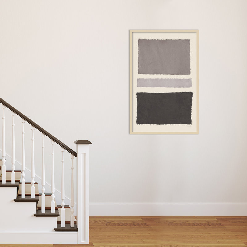 «Weaving VA Neutral» par Piper Rhue - Cadre photo unique, impression, H 41 po x l 27 po x P 1 po, gris