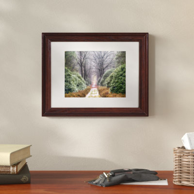 « rhododendron lane », reproduction de photo sur toile encadrée