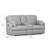 Saxon Gray Power Loveseat With Console