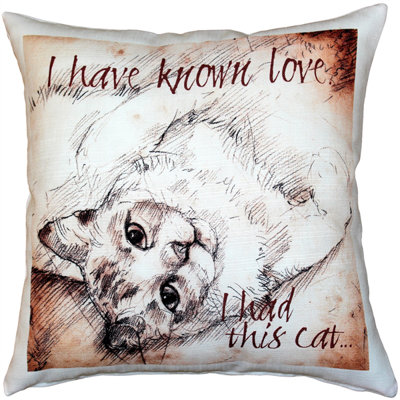 Coussin intérieur / extérieur I Have Known Love Cat