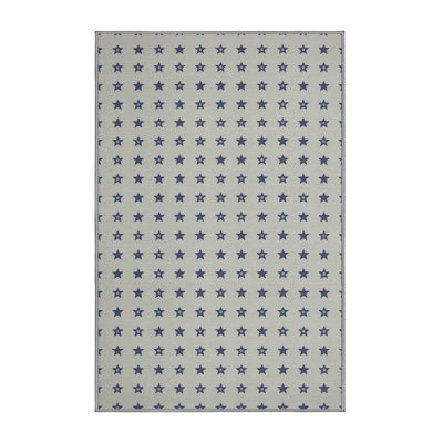 Soft Plush Ferland July 4Th Modern & Contemporary Abstract Area Rug in Gray – Gray Binding