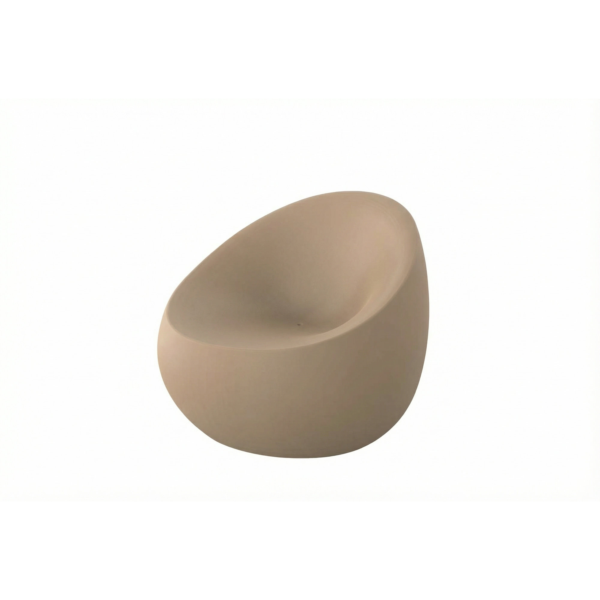 Plastic Outdoor Lounge Chair, Camel