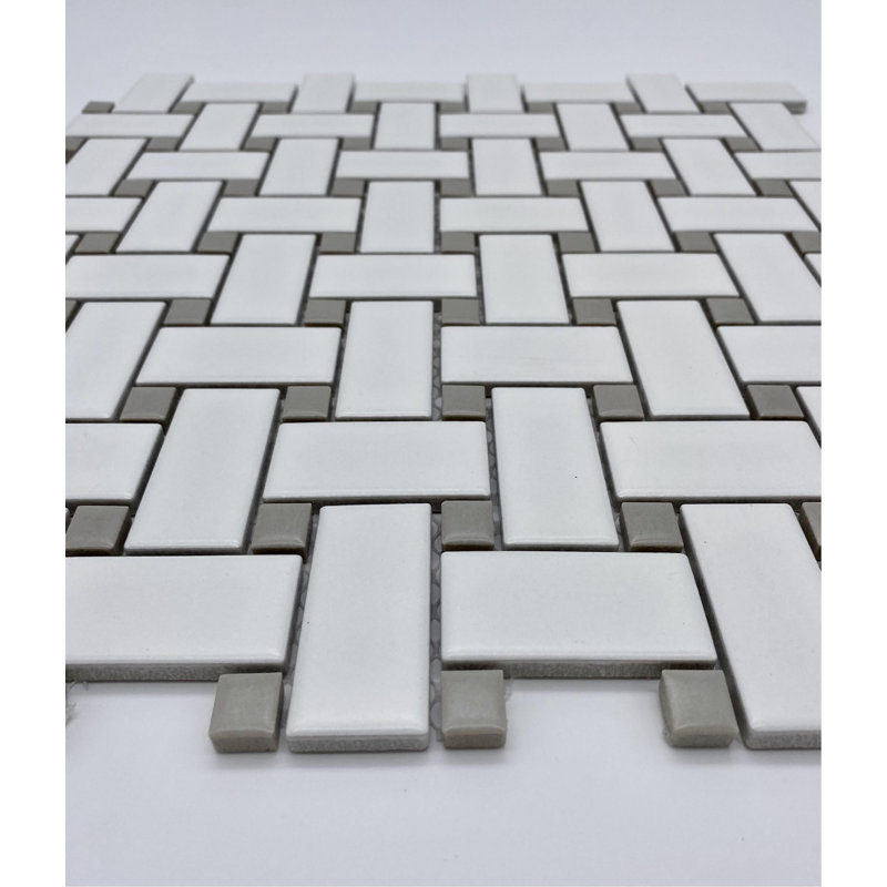 Feuille de mosaïque en porcelaine Cascade