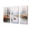 «Duck In The Misty Pond At Dawn», reproduction sur toile 3 pièces