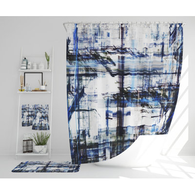 Nashra Polyester Shower Curtain Set
