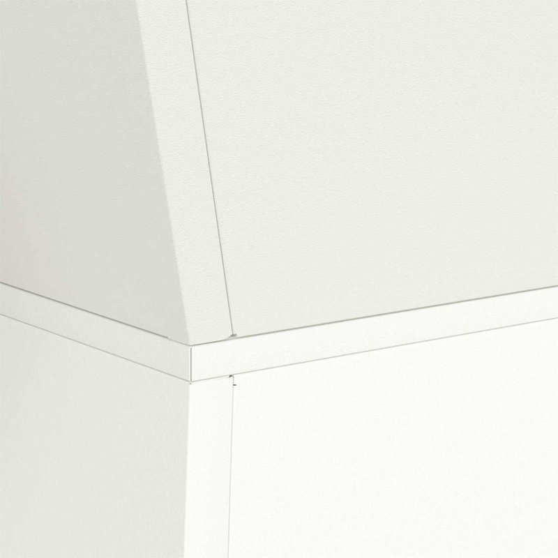 Pillar Planter Steel, 73cmH x 35cmW x 35cmD, White