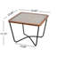 Table basse contemporaine au design géométrique artistique en verre et métal, adaptée à différents styles de décoration. Design moderne et unique en verre et en métal, convenant à de nombreux environnements.