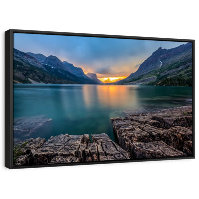 «St Mary Lake Montana», reproduction sur toile