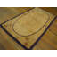 Tapis crocheté art populaire antique ivoire début du début du 20e siècle