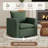 Louretha 34" Wide Fabric Upholstered Swivel Armchair-737833905