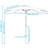 Delaplaine 9' Solid Octagon Market Umbrella with Push-Button Tilt - Turquoise-2009677775