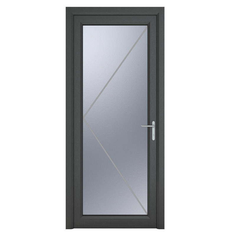 Upvc Single Door, 209cm H x 84cm W x 7cm D