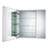 FINE FIXTURES Recessed or Surface-Mount Aluminum Medicine Cabinet with Dual-Sided Mirror and Easy-Grip Handle