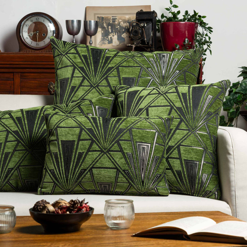 Geometric Cushion, 43x43cm, Feather filled