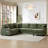 125.2"W 5-Piece Upholstered L-shaped Sectional with a Movable Ottoman-509862193