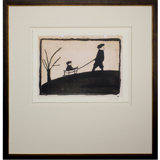 Dancing Over The Snow Print by L.Ward