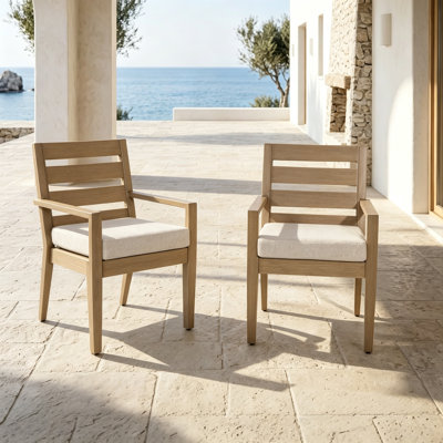 Chaises de patio en aluminium avec coussins