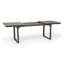 Table de salle à manger d'extérieur extensible en bois d'acacia, gris