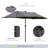 Icarus 4.4m x 2.6m Rectangular Traditional Parasol-1412801716