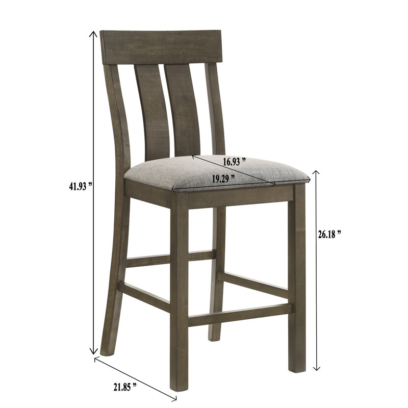 Ensemble de salle à manger 7 pièces à hauteur de comptoir, 7 pièces: table, 6 chaises