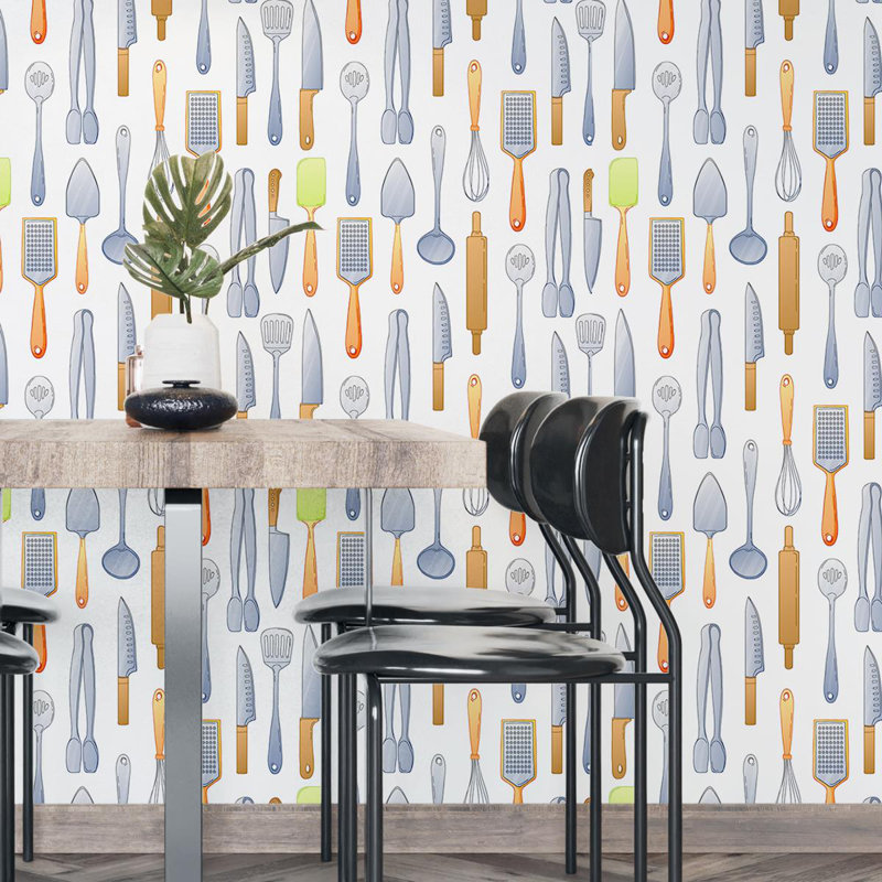 Rouleau de papier peint adhésif 8,5 pi x 24 po Terre Kitchen