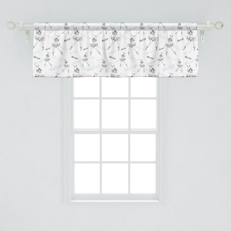 Ensemble de 2 cantonnières Ambesonne Ballerina 92499, L 54 po x L 12 po