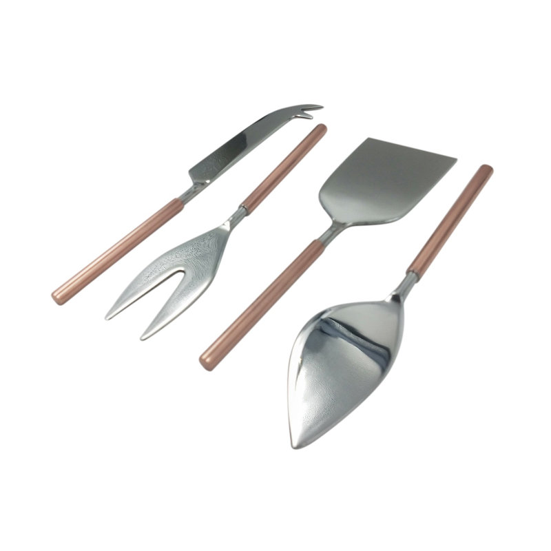 4 Piece Stoneware Cheese Serving Set