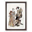 Ochiyo and Hanbei by Katsukawa Shunsho - Framed Print-55576926-55576929