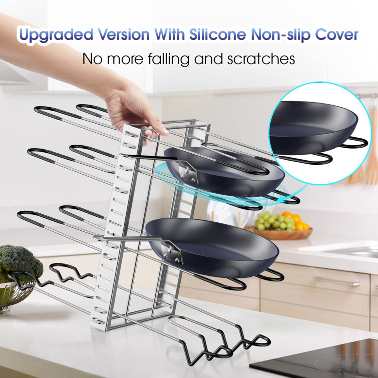 Metal Rectangle Countertop / Cabinet Pot Rack