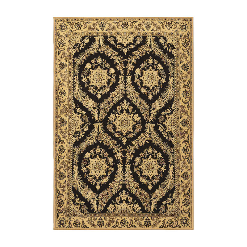 Tapis brun traditionnel Traditional 1698, Rectangle 5 pi x 7 pi