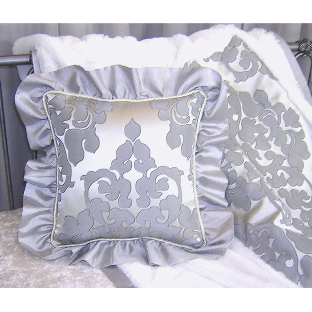 Sterling Ruffle Throw Pillow Blueberrie Kids