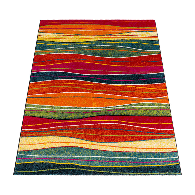 Saro Abstract Flatweave Area Rug, Rectangular 160cm x 230cm