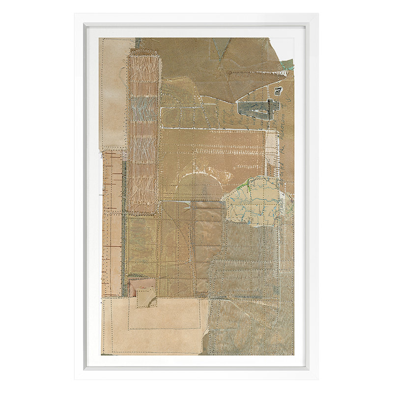 «Birch Mountains» par Susan Smereka - reproduction d'un seul cadre, H 42 po x l 30 po x P 1,25 po, Cadre blanc