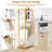 Tilt-out Laundry Hamper With 3-tier Shelf Removable Liner Lightweight Design