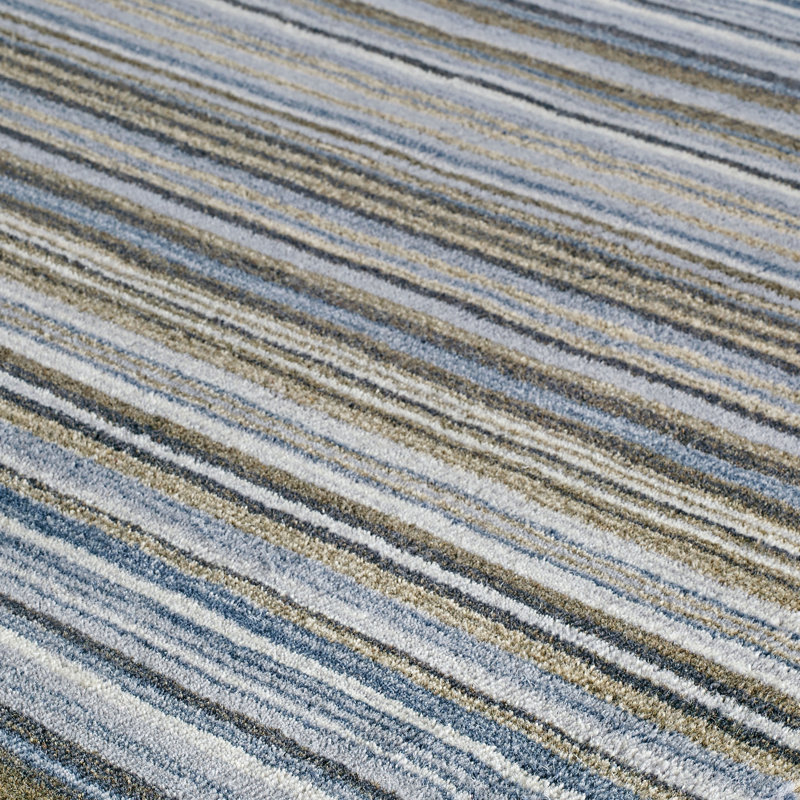 Abderdeen Hand Tufted Wool Grey/Light Bue/Taupe Rug, Runner 60 x 230cm