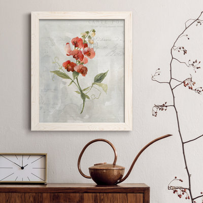 " Linen Sweet Pea " Painting Print